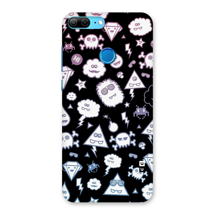 Funny Faces Back Case for Honor 9 Lite