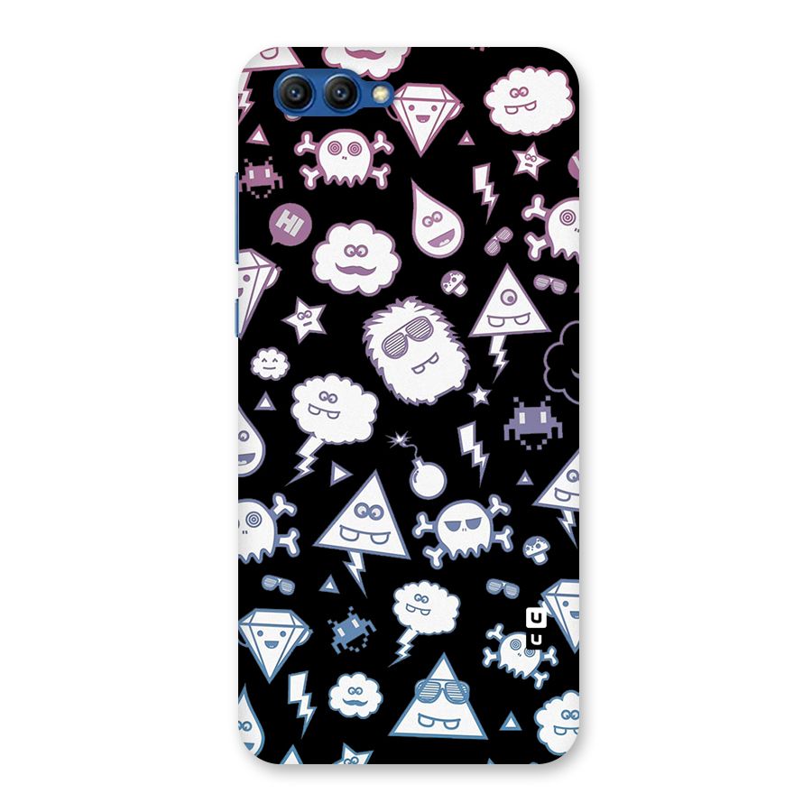 Funny Faces Back Case for Honor View 10