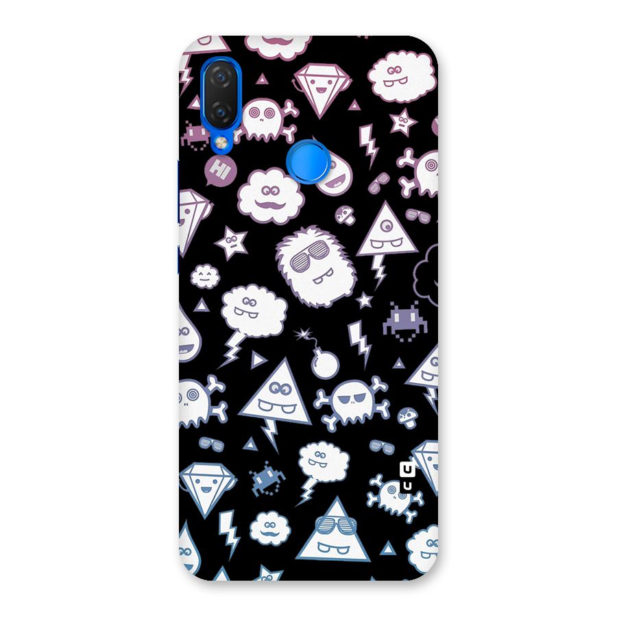 Funny Faces Back Case for Huawei Nova 3i