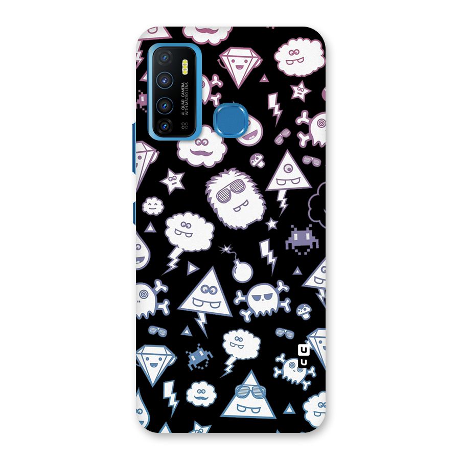 Funny Faces Back Case for Infinix Hot 9