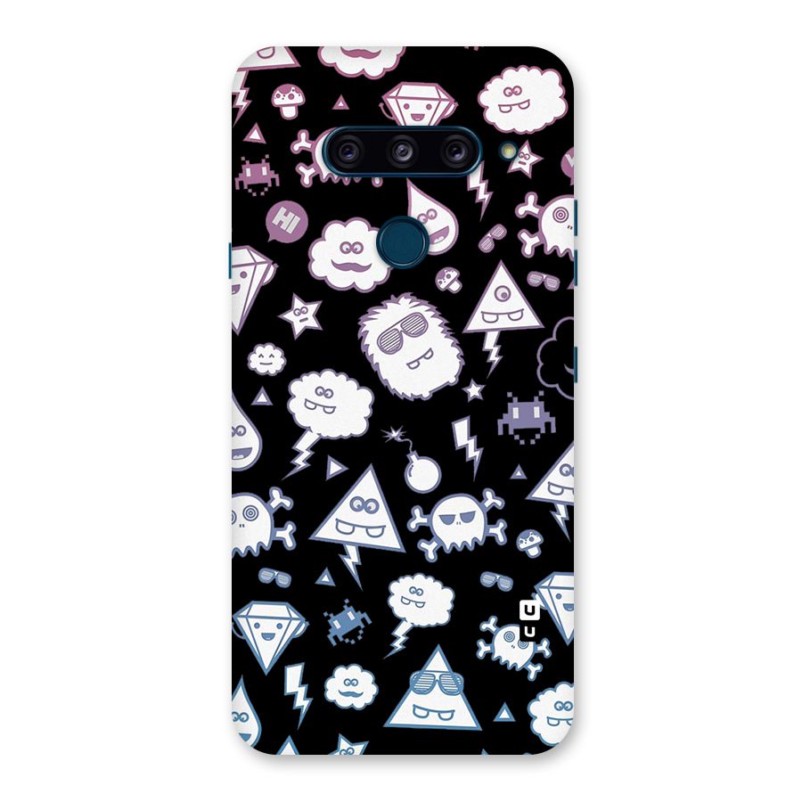 Funny Faces Back Case for LG  V40 ThinQ