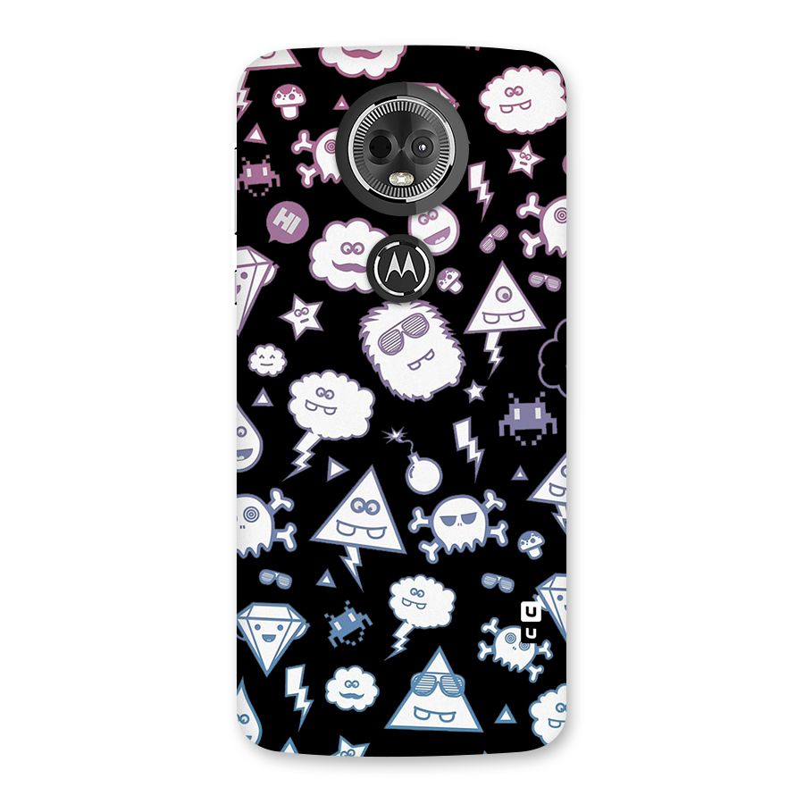 Funny Faces Back Case for Moto E5 Plus