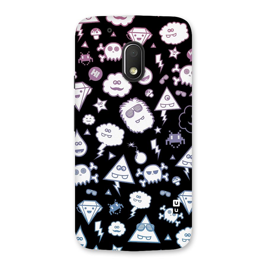 Funny Faces Back Case for Moto G4 Play