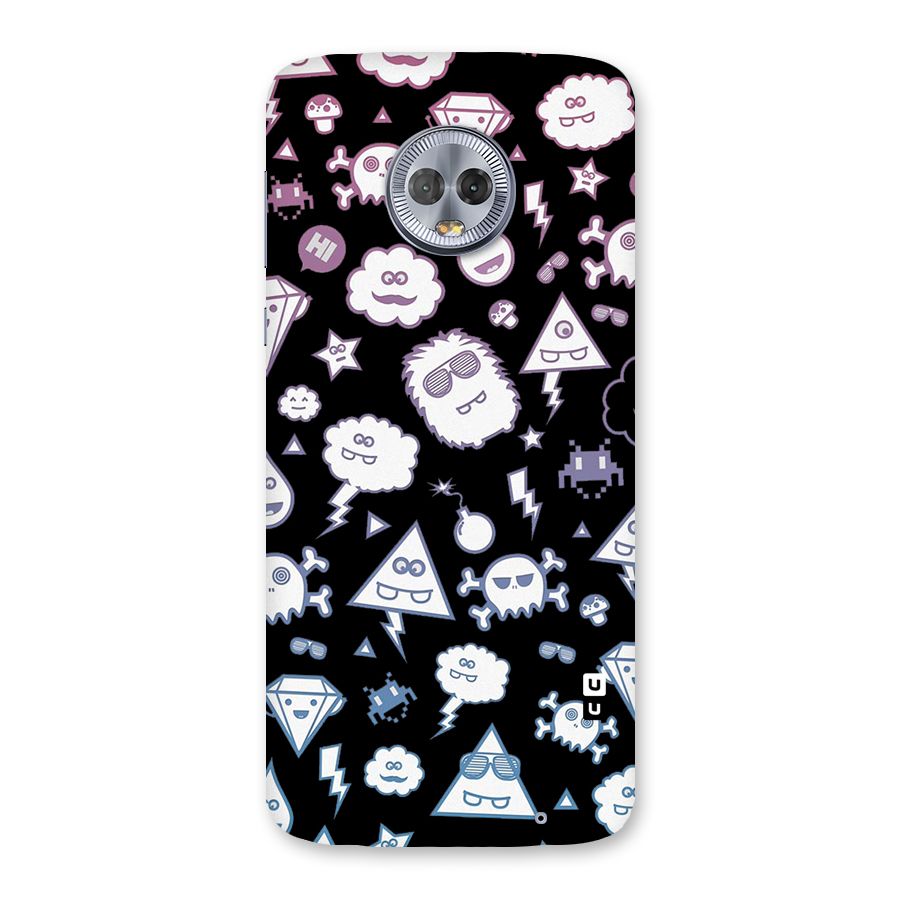 Funny Faces Back Case for Moto G6 Plus