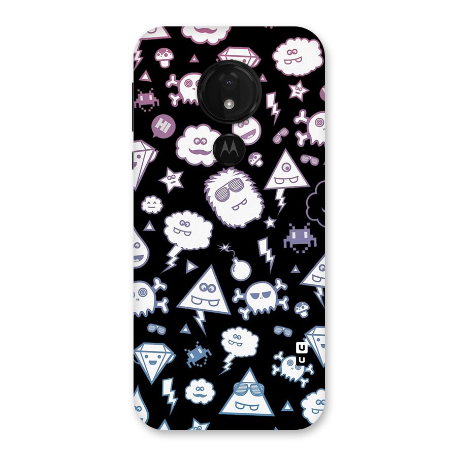 Funny Faces Back Case for Moto G7 Power