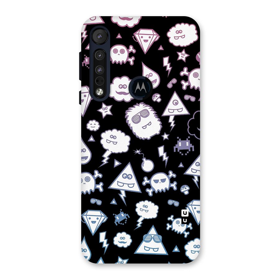 Funny Faces Back Case for Motorola One Macro