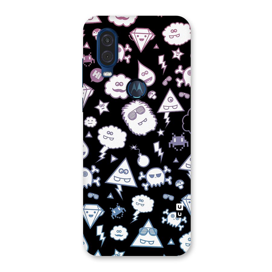Funny Faces Back Case for Motorola One Vision