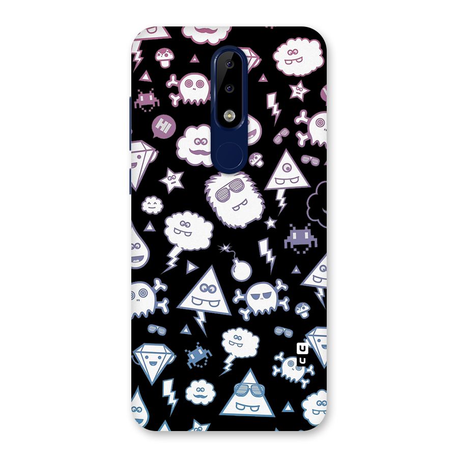 Funny Faces Back Case for Nokia 5.1 Plus