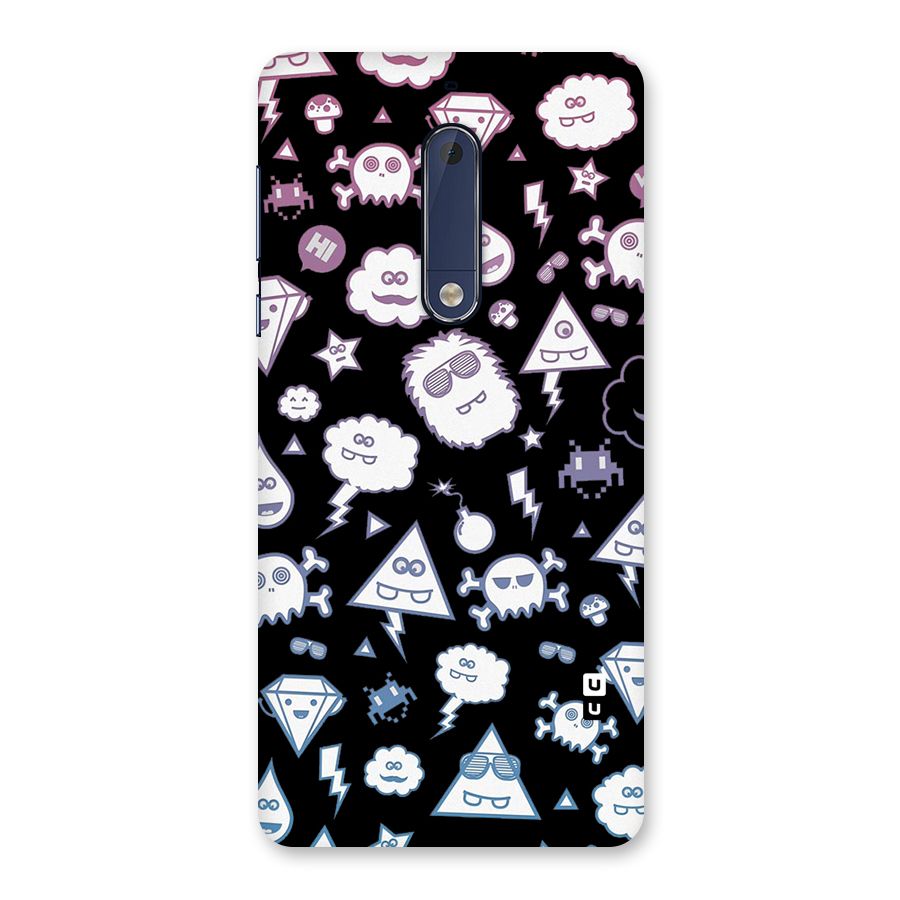 Funny Faces Back Case for Nokia 5