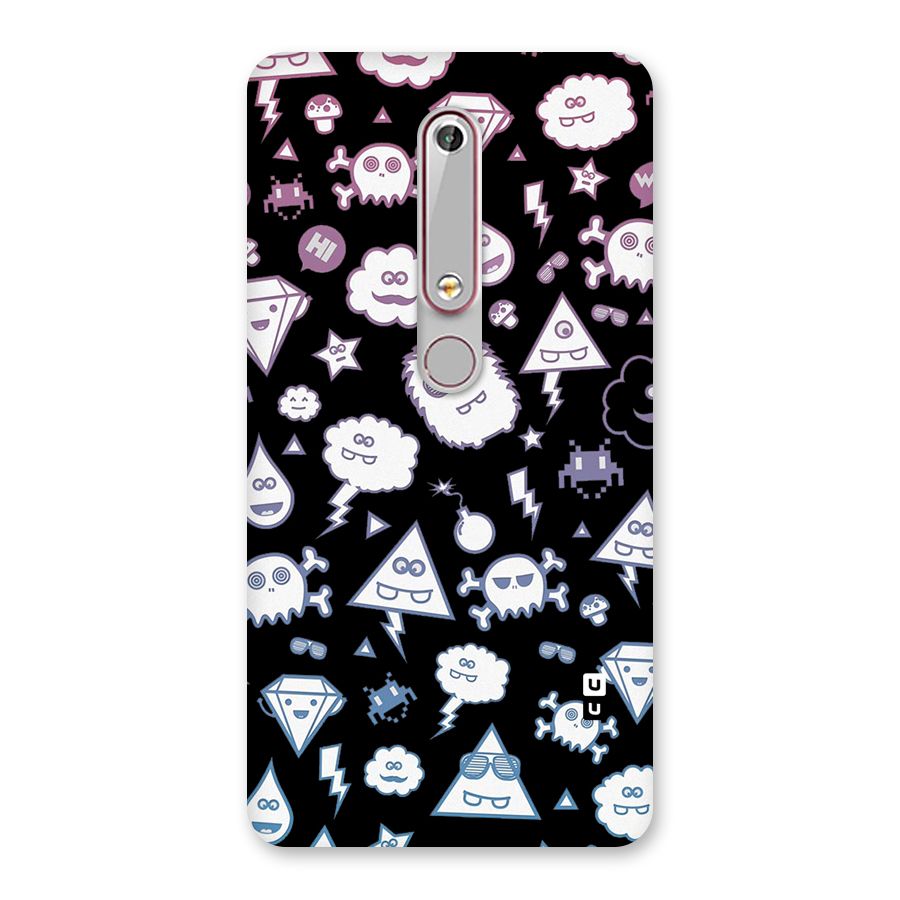 Funny Faces Back Case for Nokia 6.1