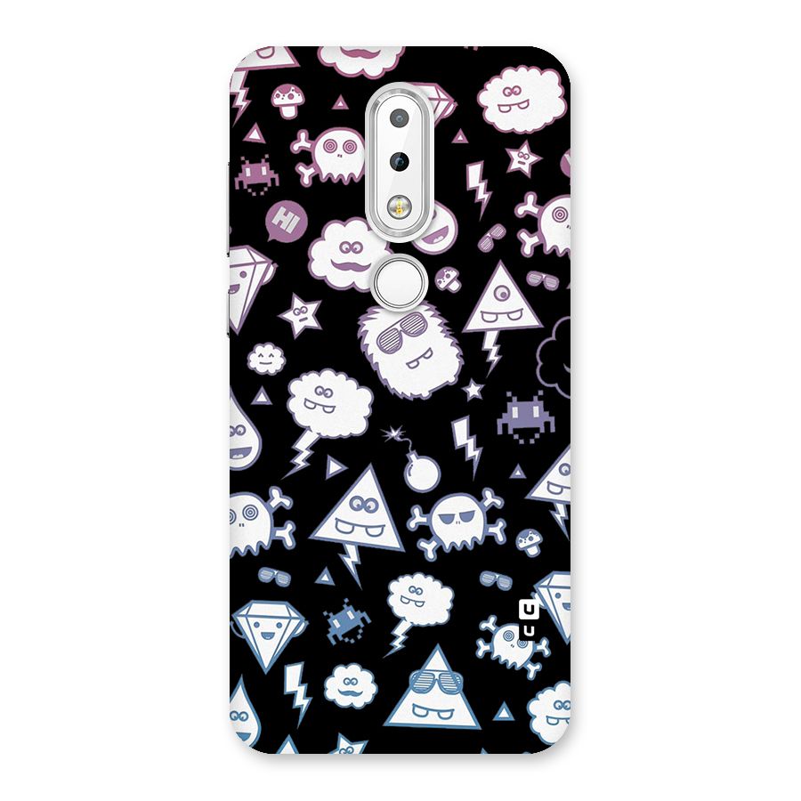 Funny Faces Back Case for Nokia 6.1 Plus