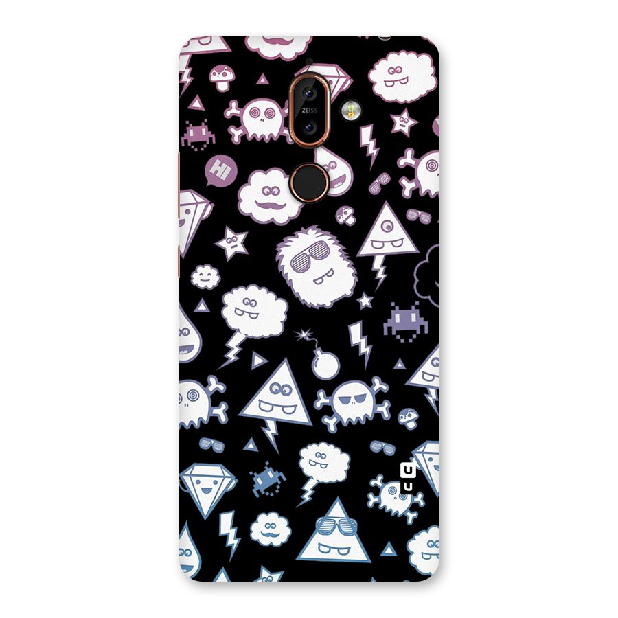 Funny Faces Back Case for Nokia 7 Plus