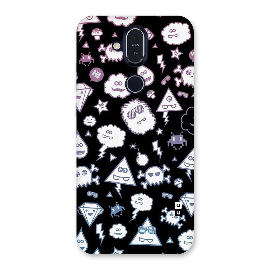 Funny Faces Back Case for Nokia 8.1
