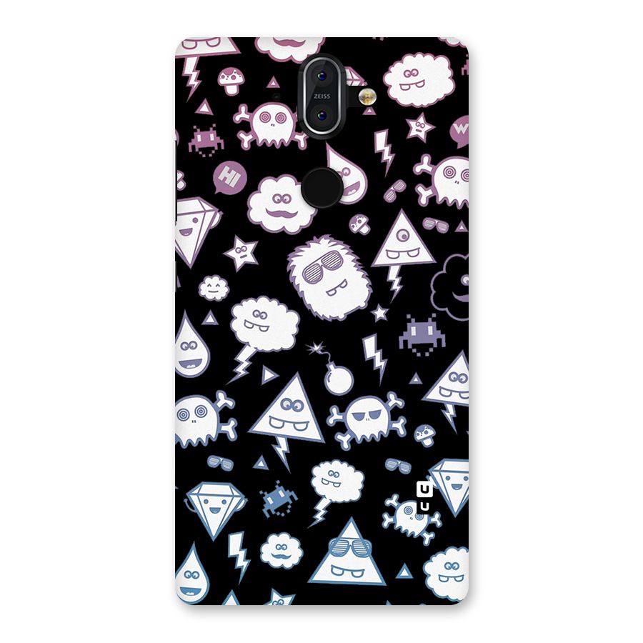 Funny Faces Back Case for Nokia 8 Sirocco
