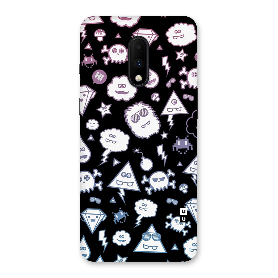 Funny Faces Back Case for OnePlus 7