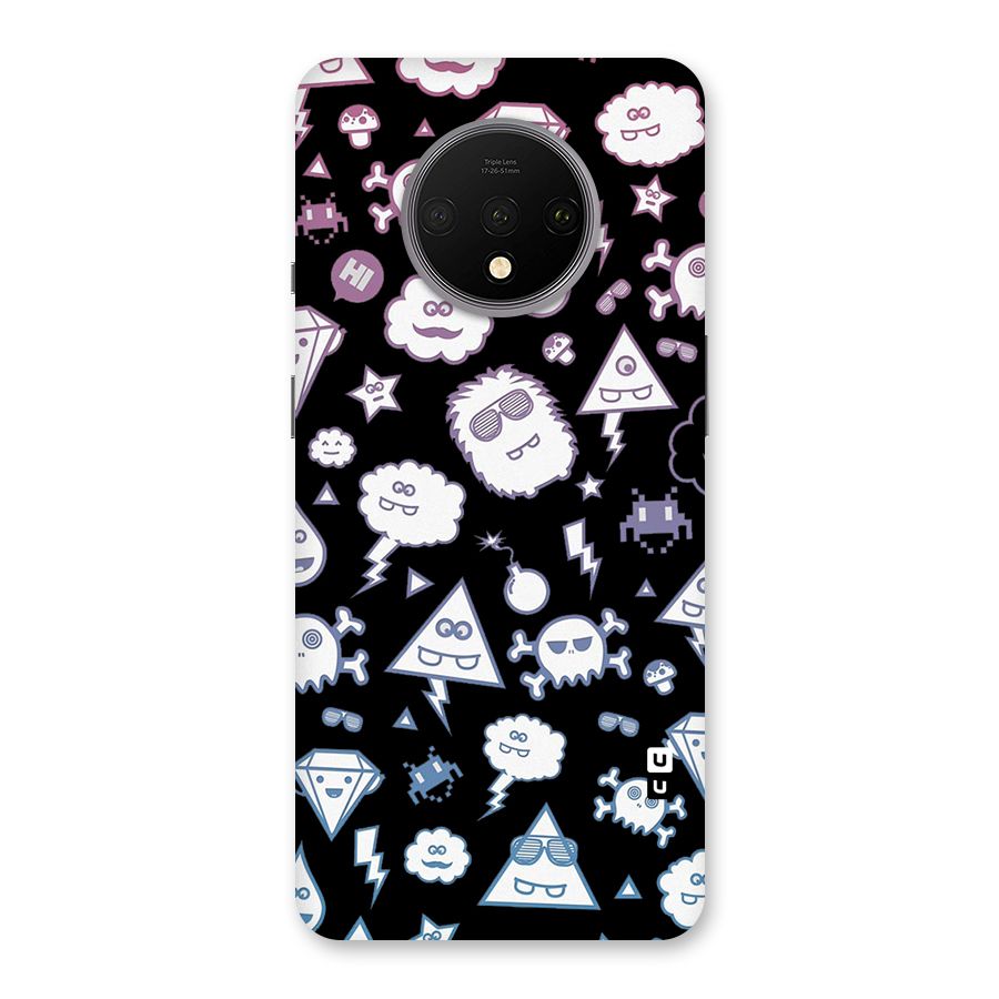 Funny Faces Back Case for OnePlus 7T