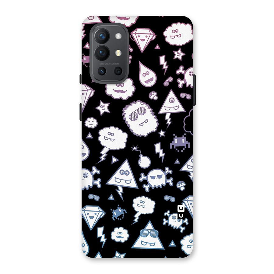 Funny Faces Back Case for OnePlus 9R
