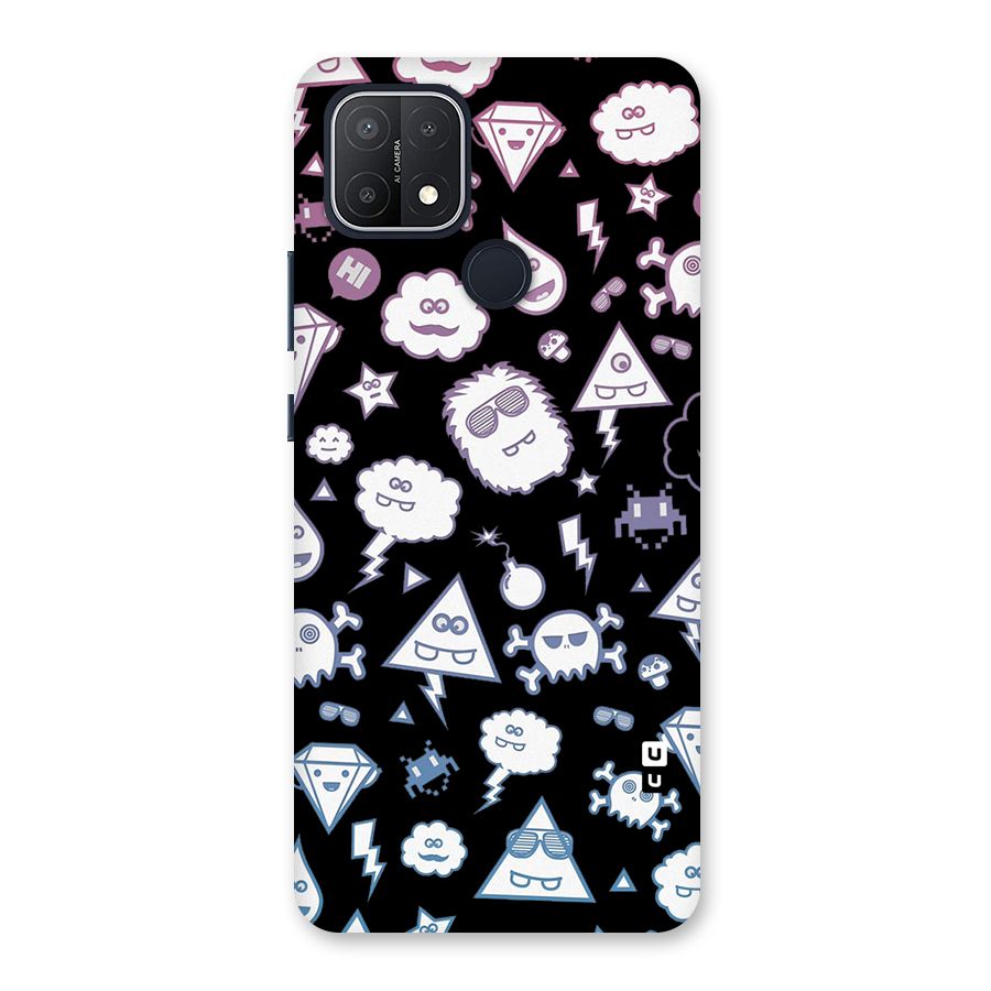 Funny Faces Back Case for Oppo A15s