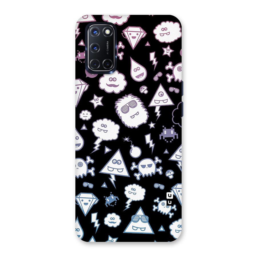 Funny Faces Back Case for Oppo A52