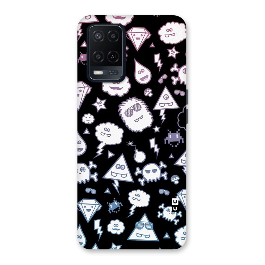 Funny Faces Back Case for Oppo A54