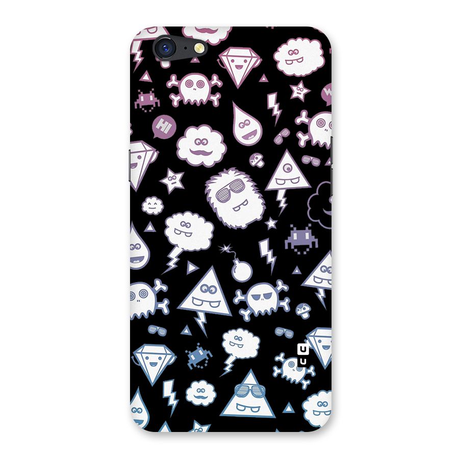 Funny Faces Back Case for Oppo A71
