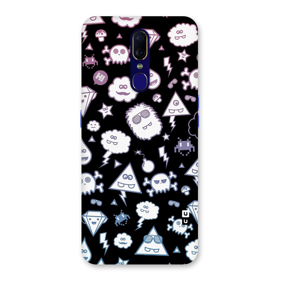 Funny Faces Back Case for Oppo A9