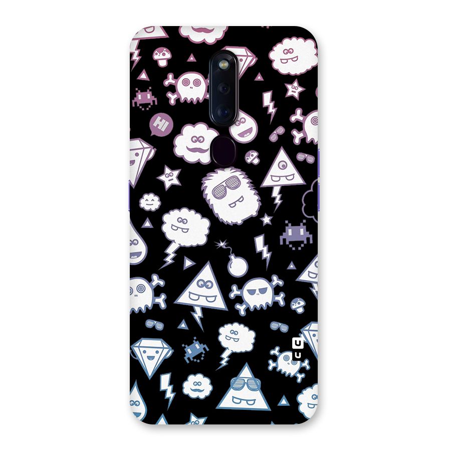 Funny Faces Back Case for Oppo F11 Pro