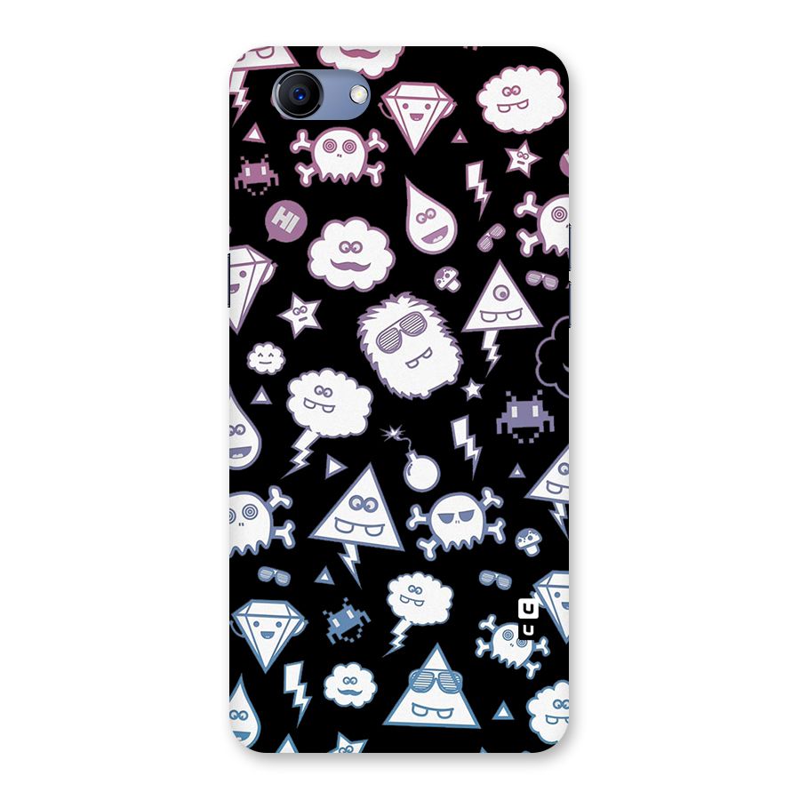 Funny Faces Back Case for Oppo Realme 1