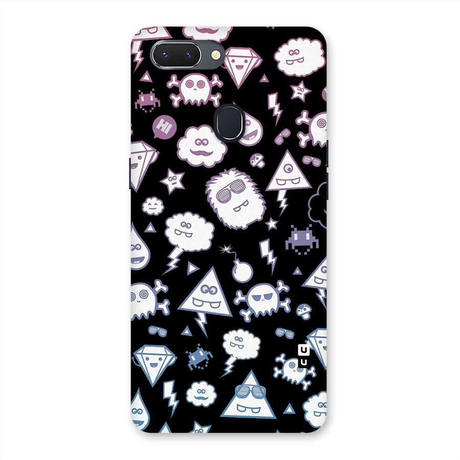Funny Faces Back Case for Oppo Realme 2