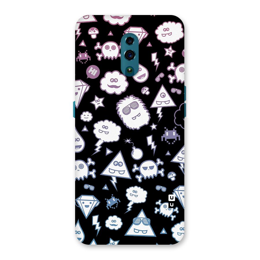 Funny Faces Back Case for Oppo Reno