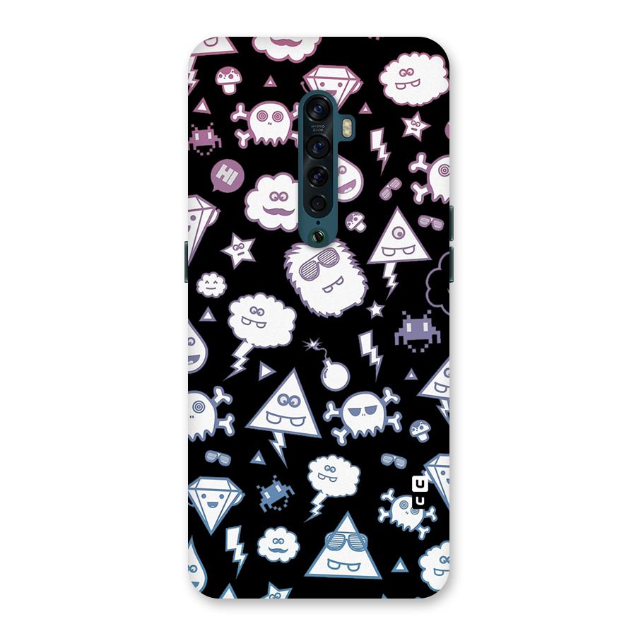 Funny Faces Back Case for Oppo Reno2