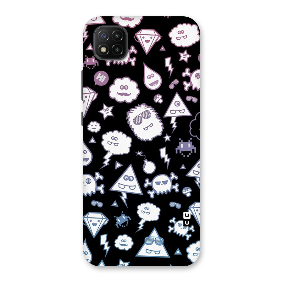 Funny Faces Back Case for Poco C3