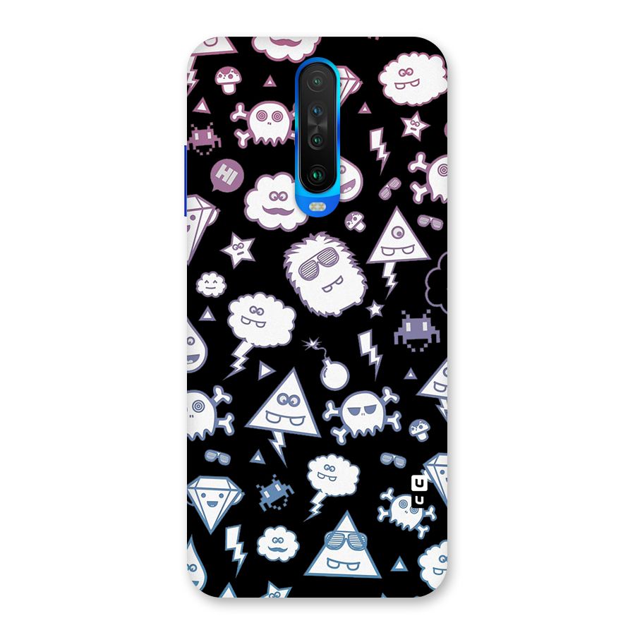Funny Faces Back Case for Poco X2