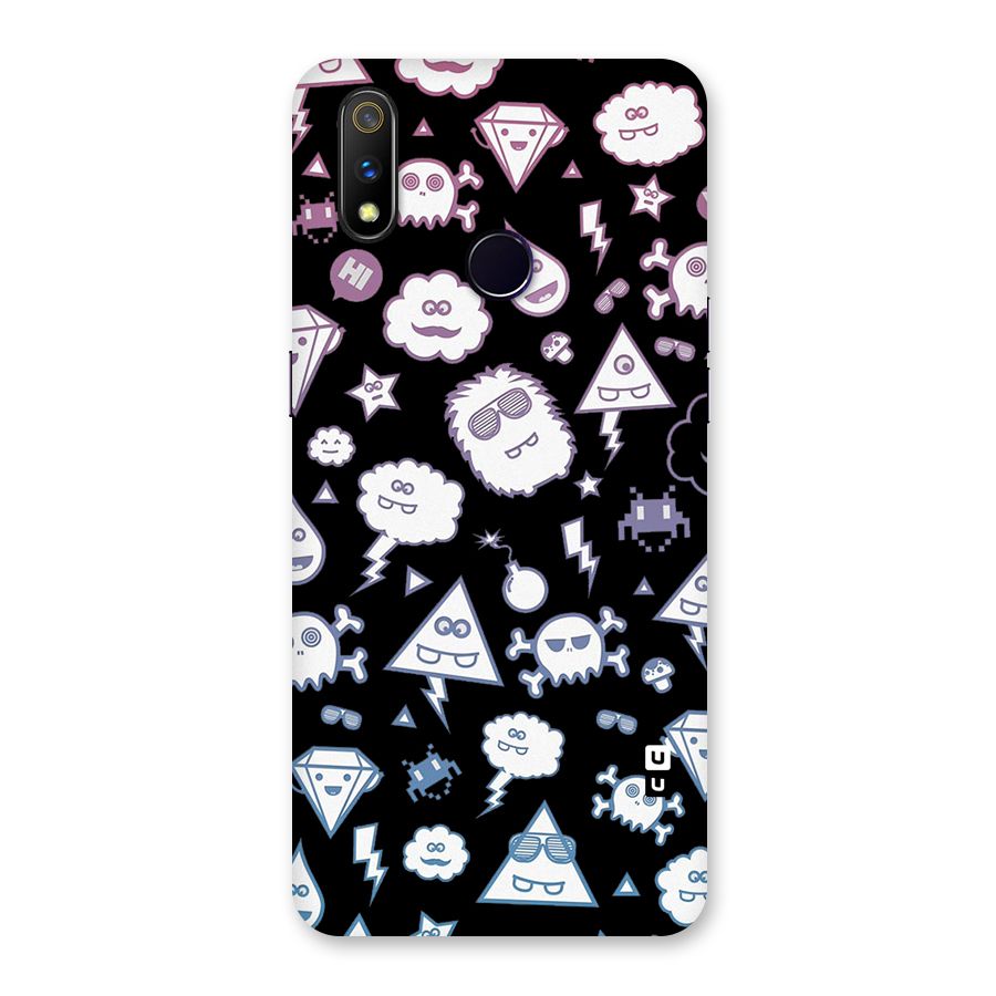 Funny Faces Back Case for Realme 3 Pro