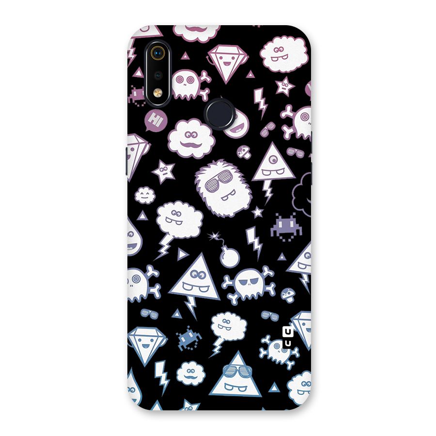 Funny Faces Back Case for Realme 3i