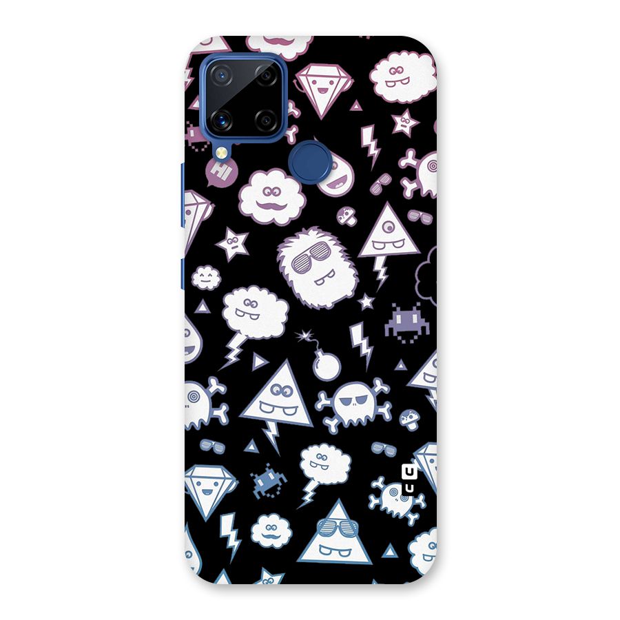 Funny Faces Back Case for Realme C12