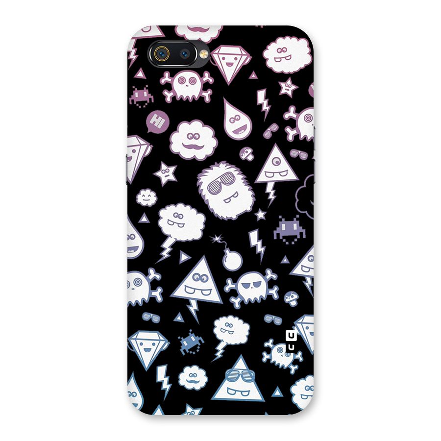 Funny Faces Back Case for Realme C2