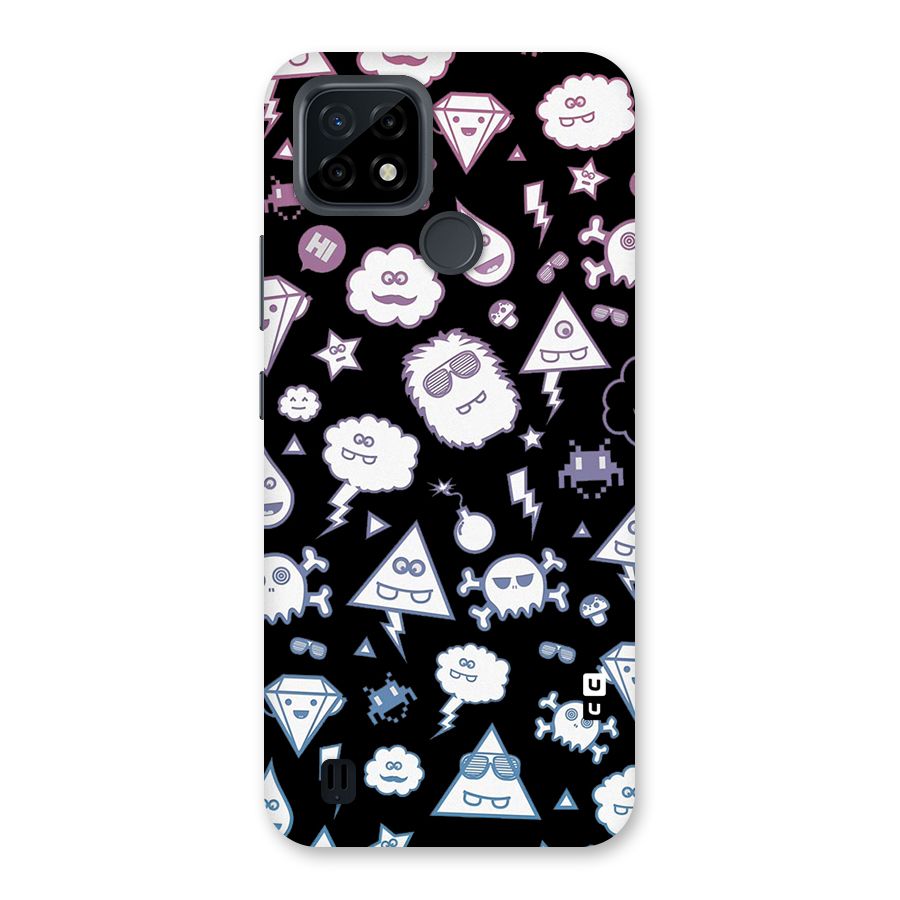 Funny Faces Back Case for Realme C21
