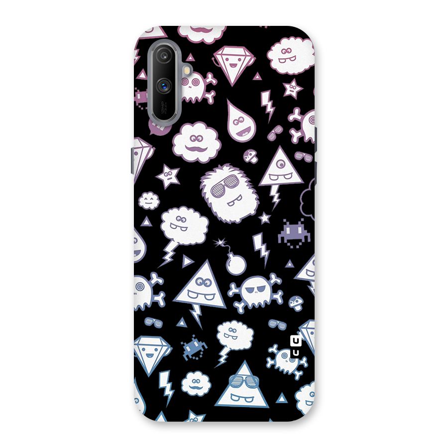 Funny Faces Back Case for Realme C3