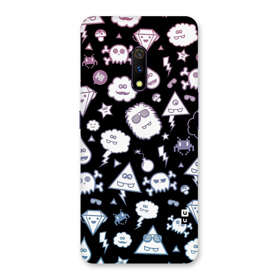 Funny Faces Back Case for Realme X