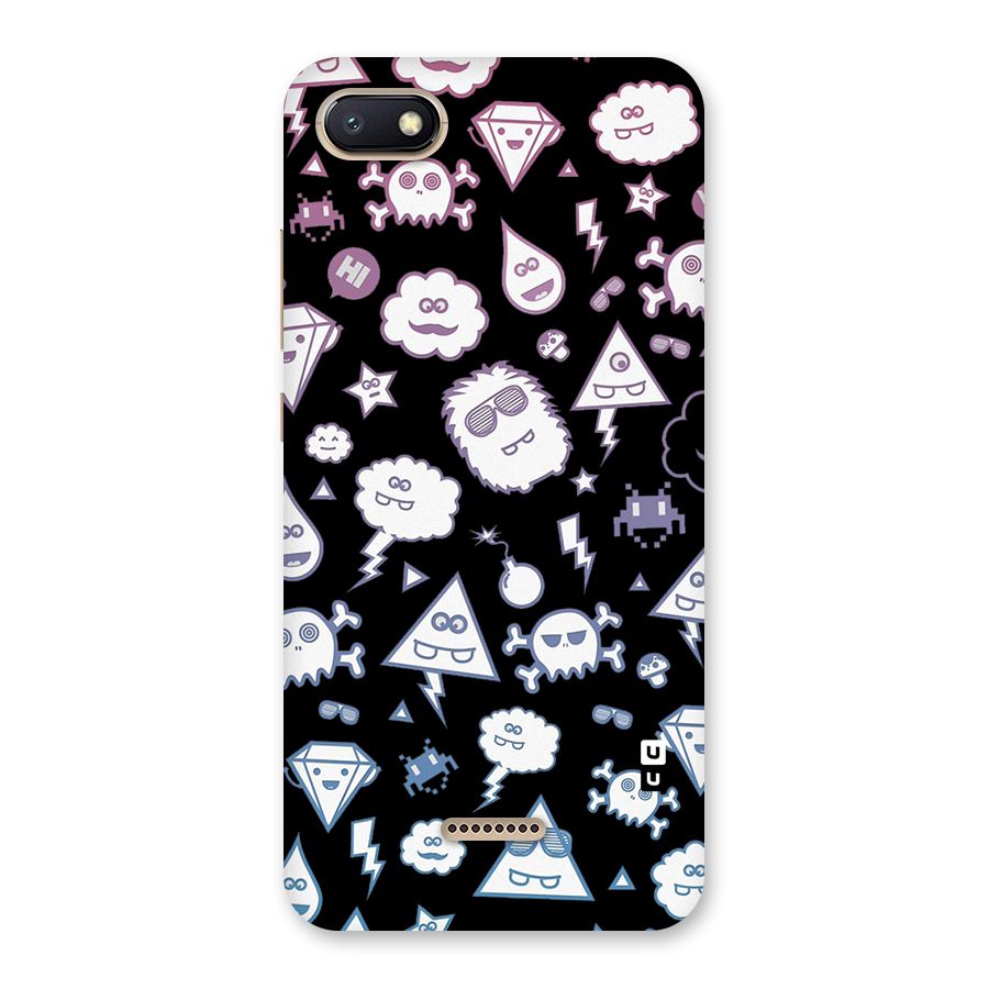 Funny Faces Back Case for Redmi 6A