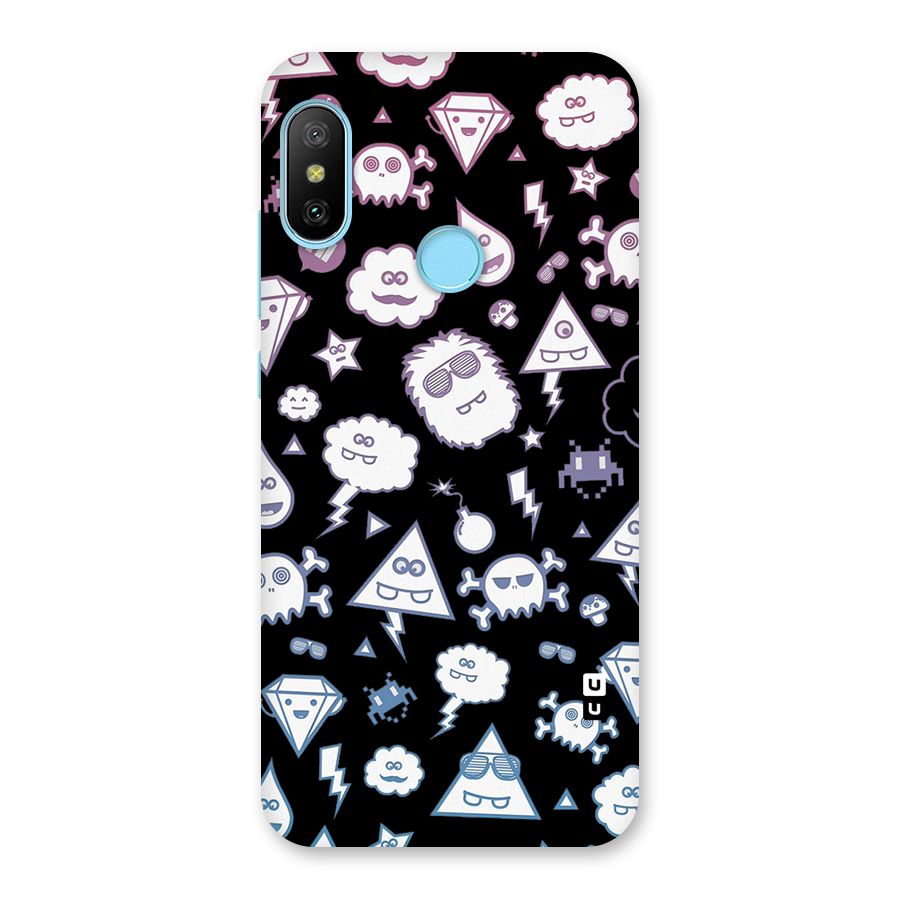 Funny Faces Back Case for Redmi 6 Pro