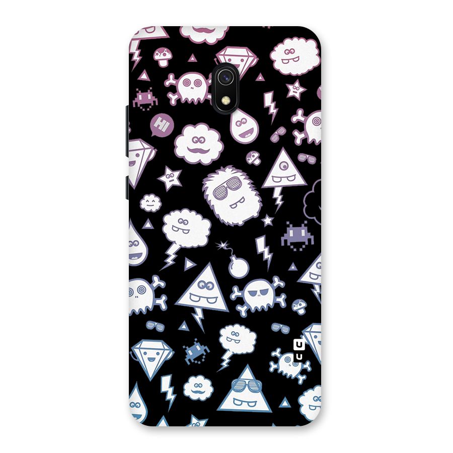 Funny Faces Back Case for Redmi 8A