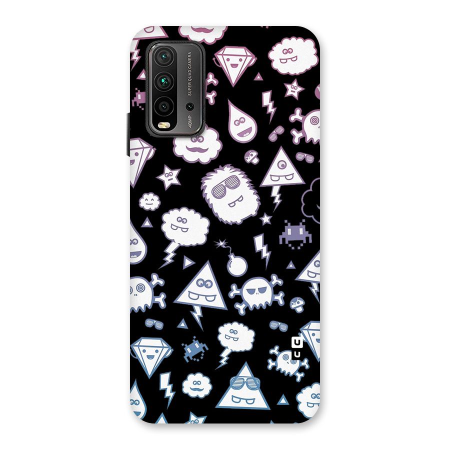 Funny Faces Back Case for Redmi 9 Power
