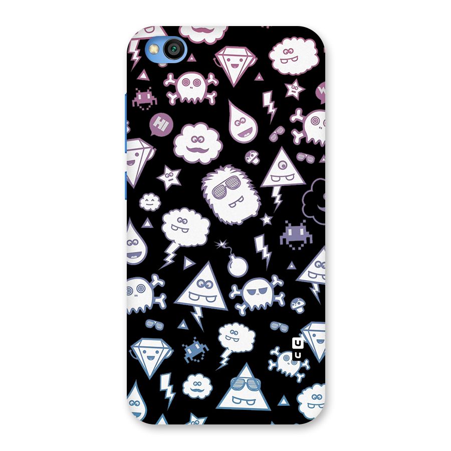 Funny Faces Back Case for Redmi Go