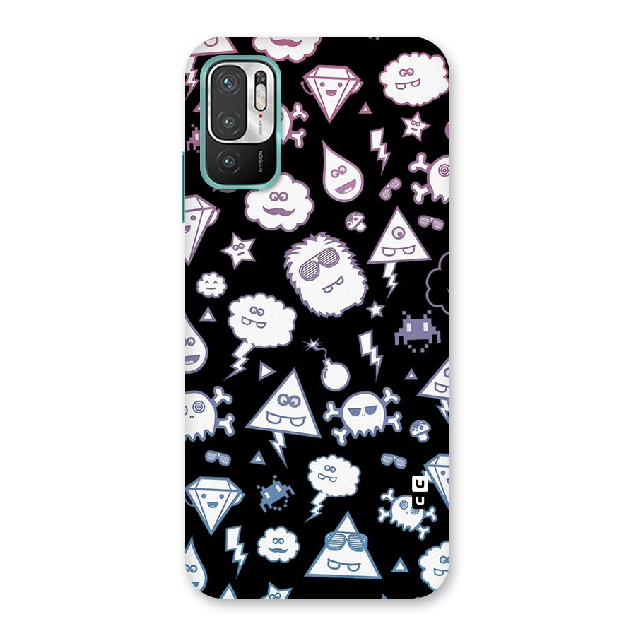 Funny Faces Back Case for Redmi Note 10T 5G