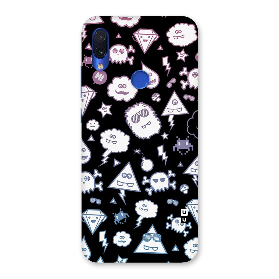 Funny Faces Back Case for Redmi Note 7