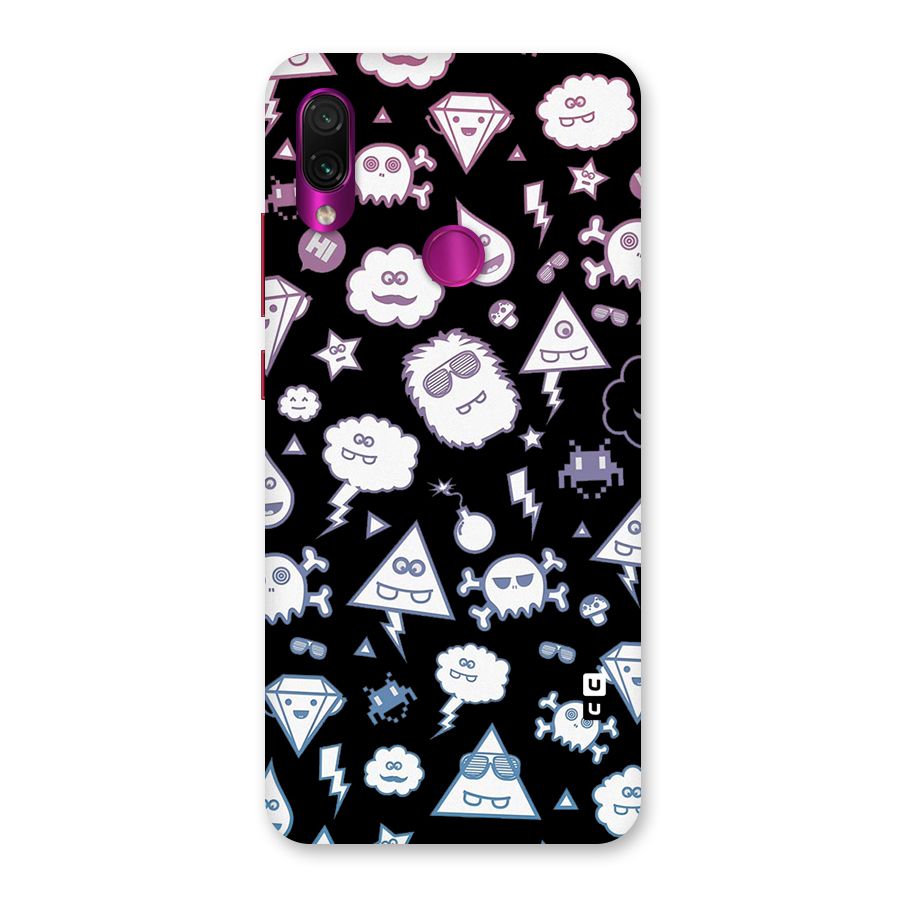 Funny Faces Back Case for Redmi Note 7 Pro