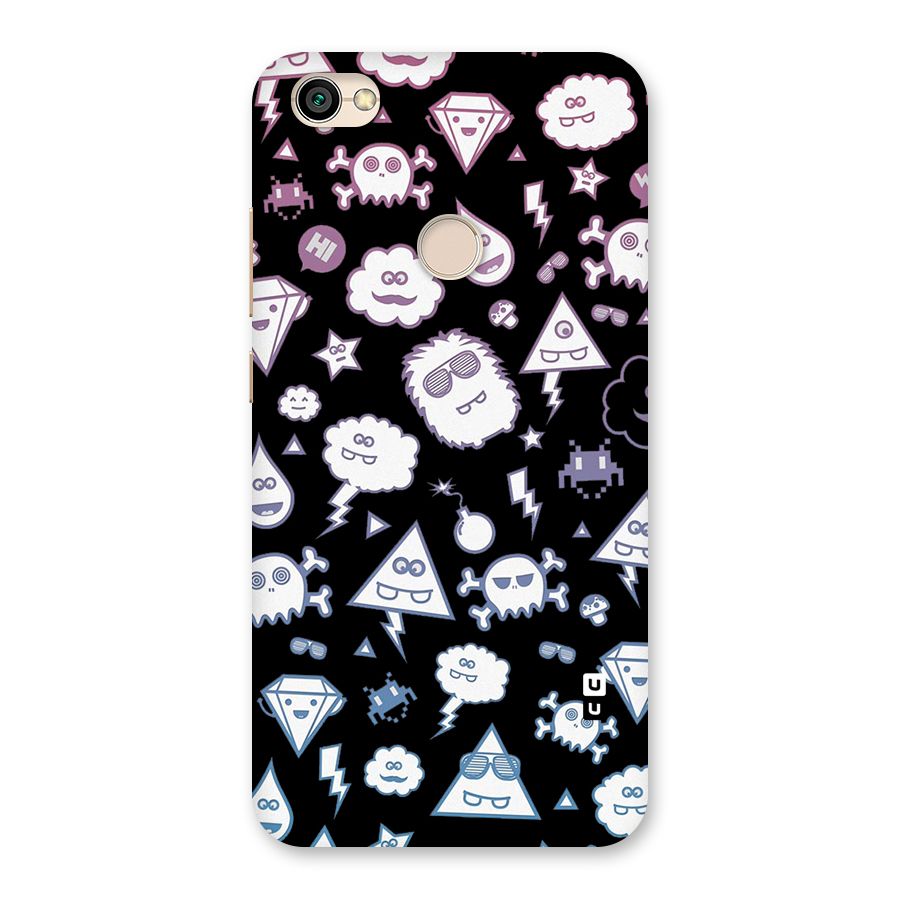 Funny Faces Back Case for Redmi Y1 2017