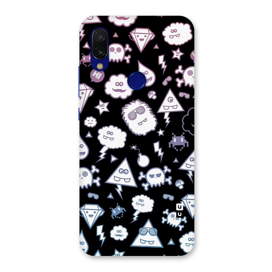 Funny Faces Back Case for Redmi Y3